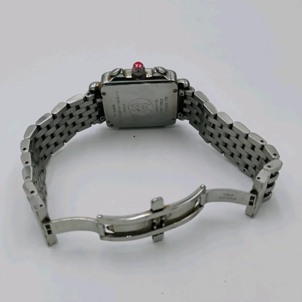Women's Michele Deco watch B02006SS stainless steel Swiss diamond chronograph